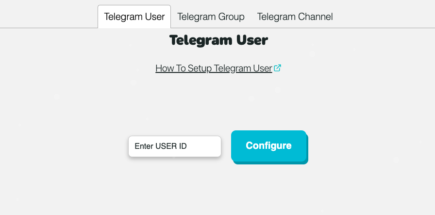 telegram user notifications